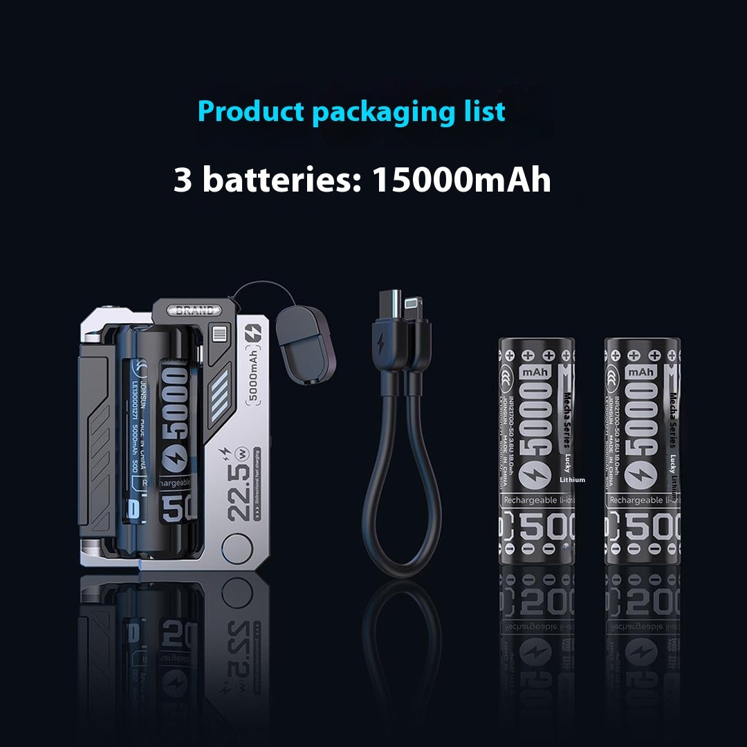 Cartridge Replacement Power Bank Tactical Mech TYPE-C Plug