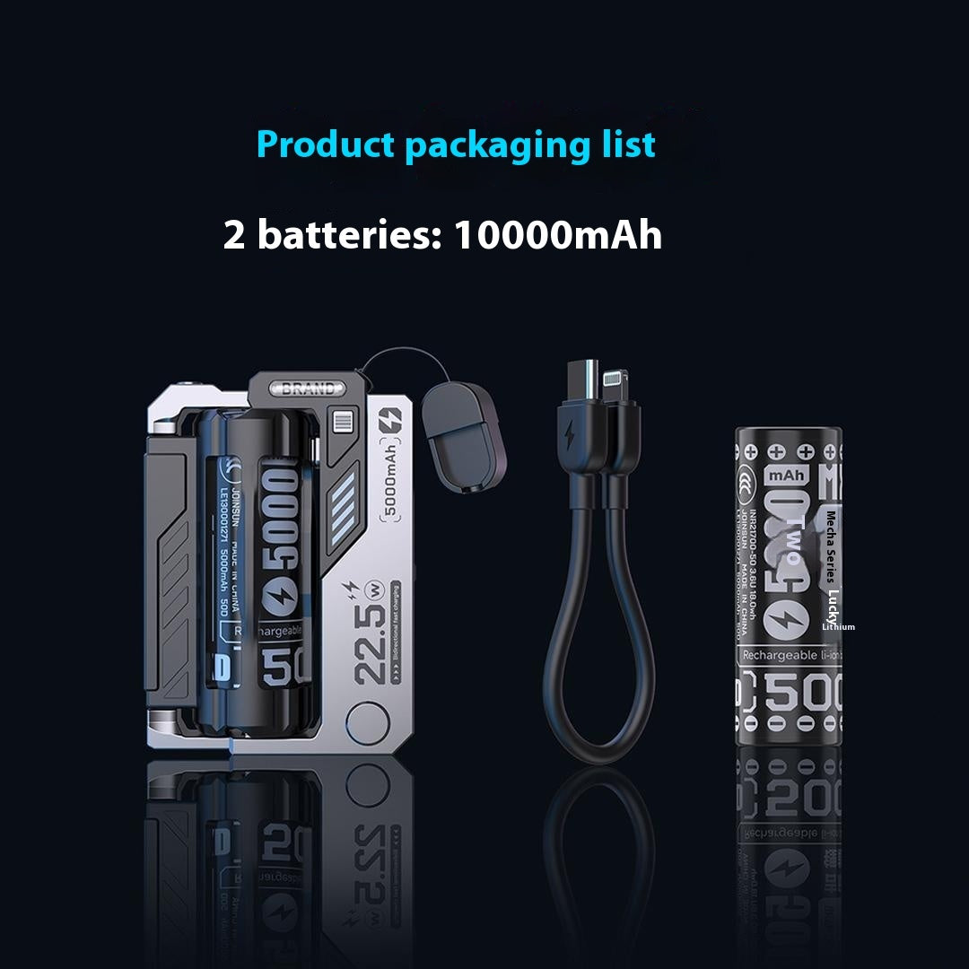 Cartridge Replacement Power Bank Tactical Mech TYPE-C Plug